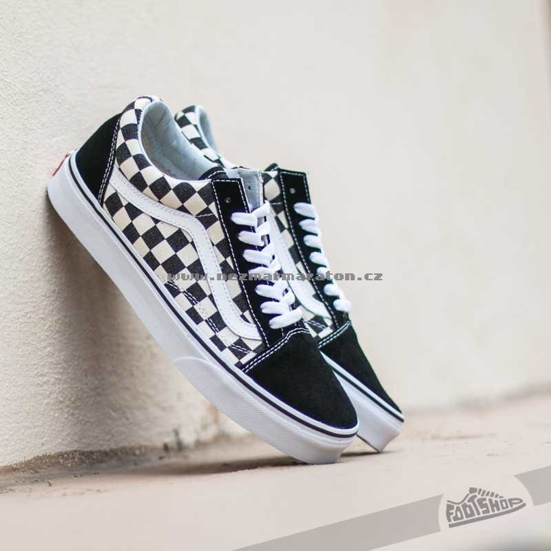 Vans Old Skool (CHECKERBOARD) Černá vlal378t9ofs